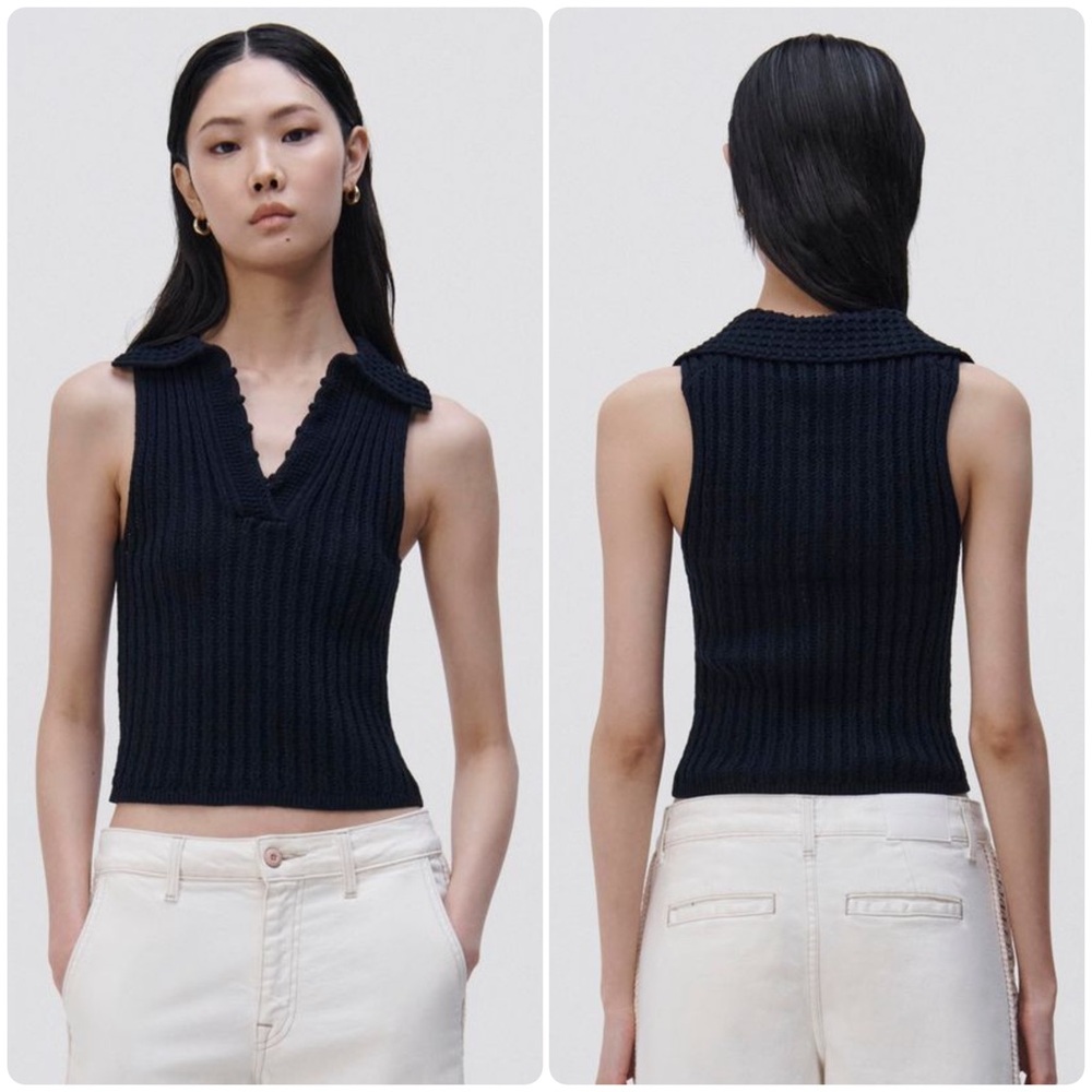 Jonathan Simkhai Imani Sleeveless Top Size Large